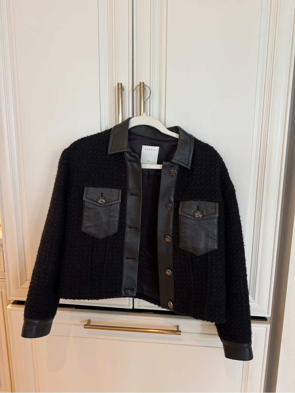 Sandro Genuine Leather Jacket
